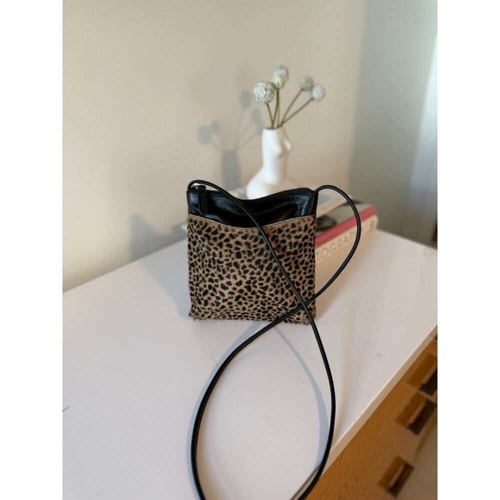 Talbots Leopard‎ Print Leather Crossbody Bag ✨
